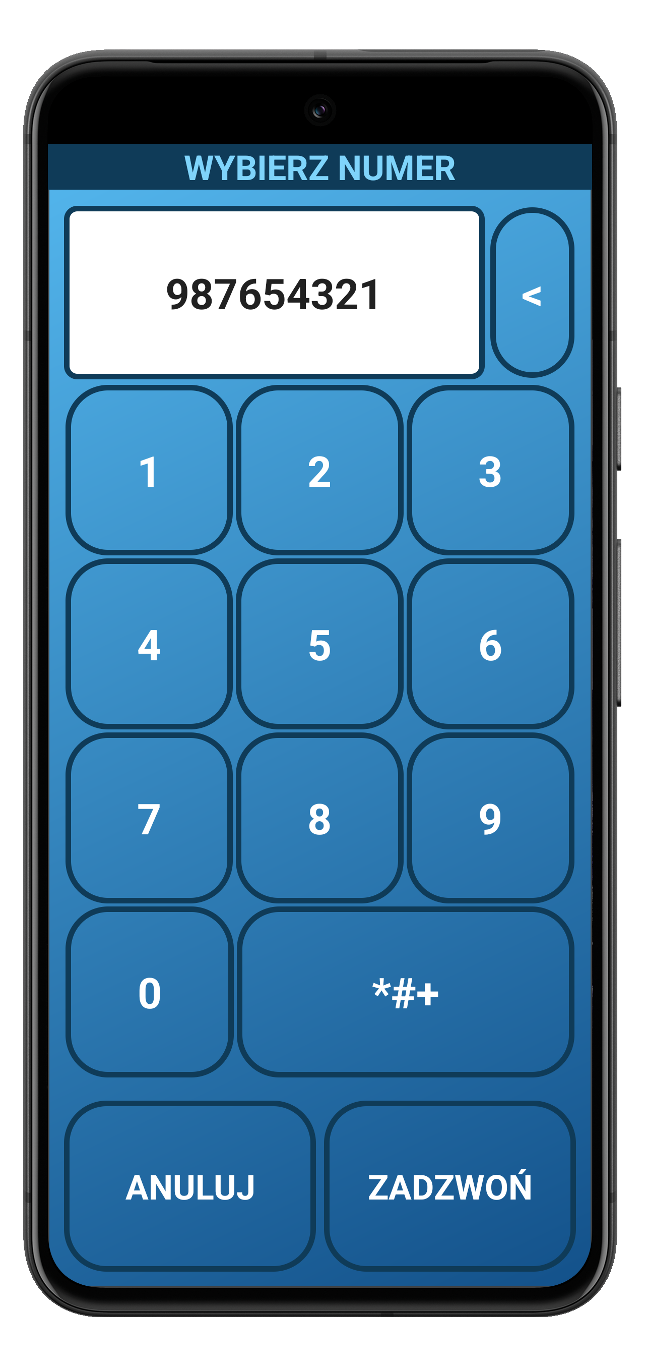 Smartfon Dla Seniora - klawiatura numeryczna