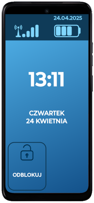 Smartphone for Senior - lock screen