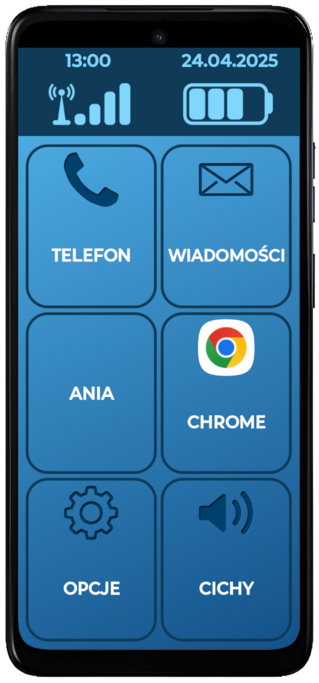 Smartphone for Senior - main menu