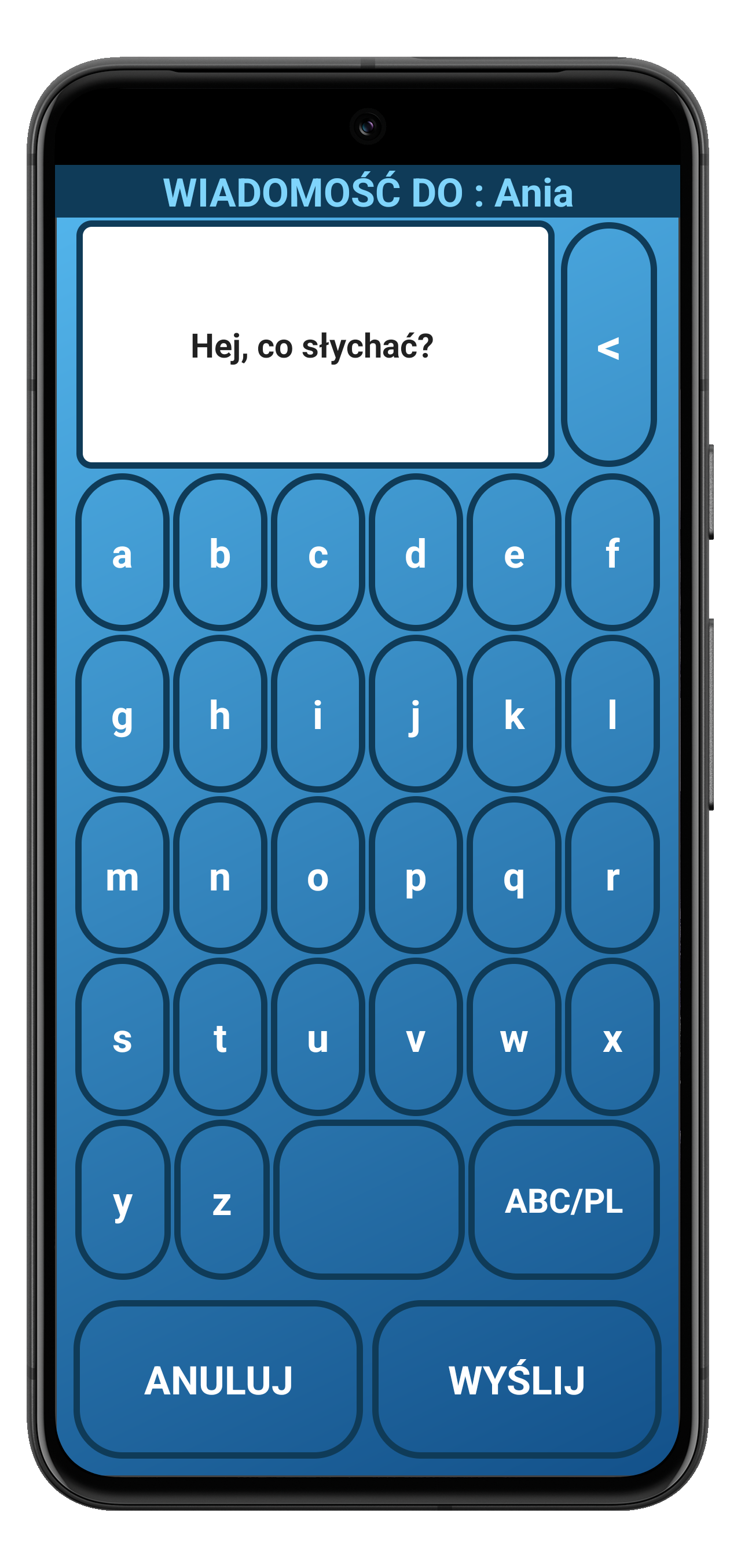 Smartfon Dla Seniora - tworzenie wiadomości sms